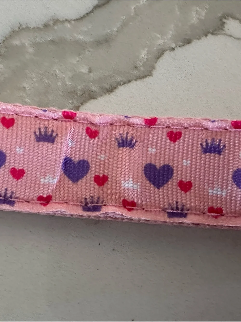 Dog Heart-Print Pink Leash NEVER USED!
